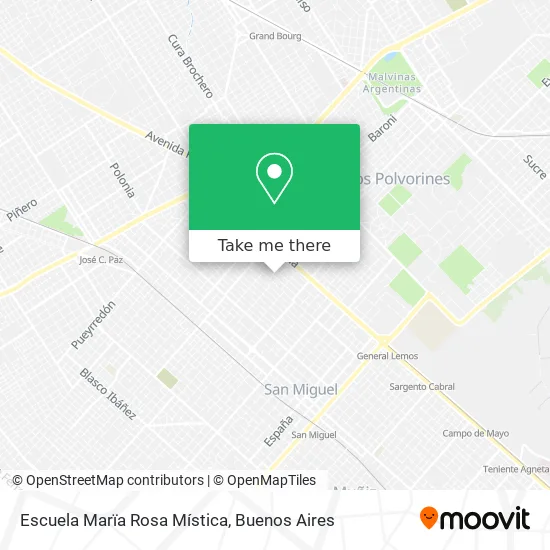 Mapa de Escuela  Marïa Rosa Mística