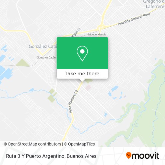 Mapa de Ruta 3 Y Puerto Argentino