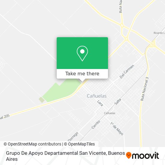 Grupo De Apoyo Departamental San Vicente map