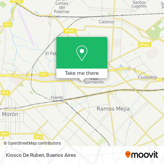 Mapa de Kiosco De Ruben