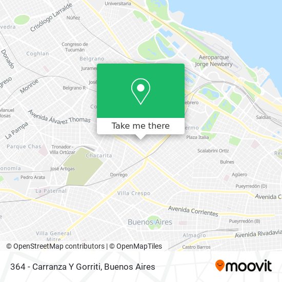 Mapa de 364 - Carranza Y Gorriti