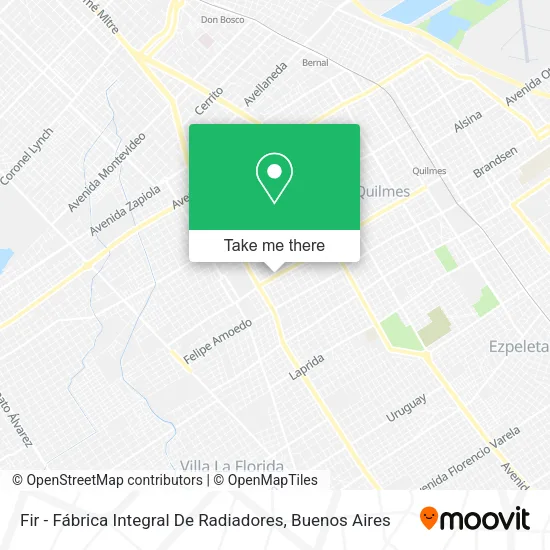 Mapa de Fir - Fábrica Integral De Radiadores