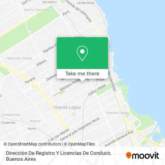 Dirección De Registro Y Licencias De Conducir map