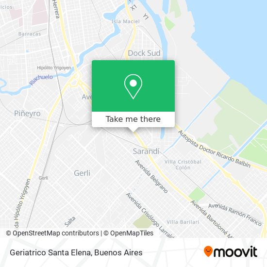 Mapa de Geriatrico Santa Elena
