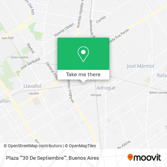 Mapa de Plaza ""30 De Septiembre""