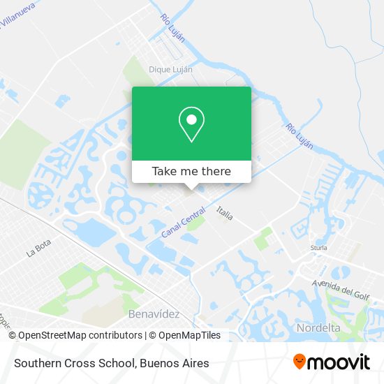 Southern Cross School map