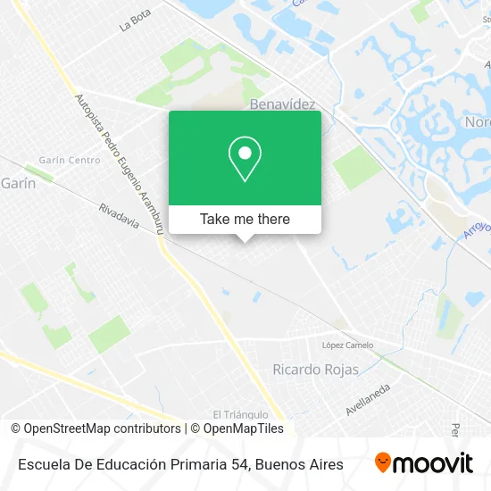 Mapa de Escuela De Educación Primaria 54