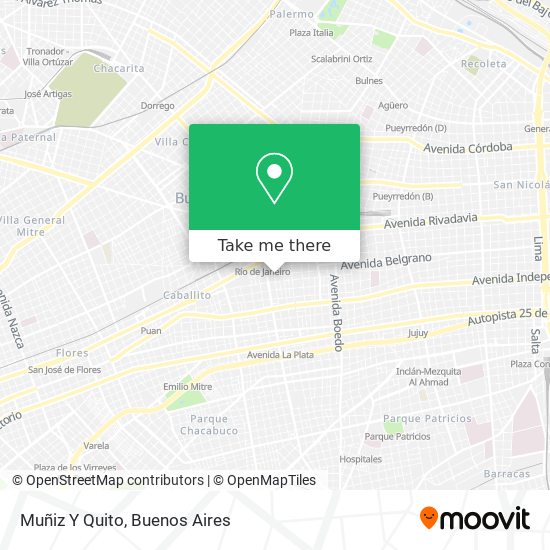 Muñiz Y Quito map