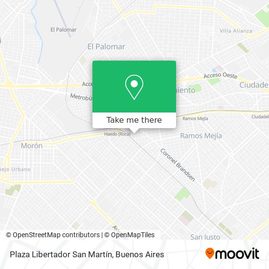 Plaza Libertador San Martín map