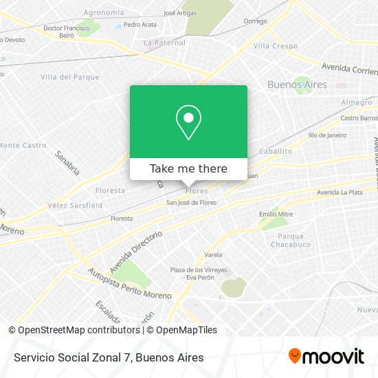 Servicio Social Zonal 7 map