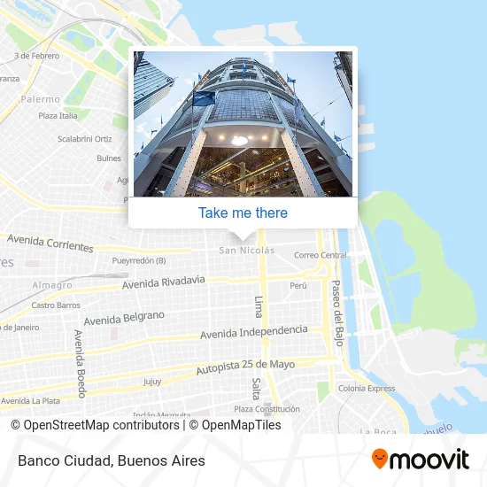 Banco Ciudad map