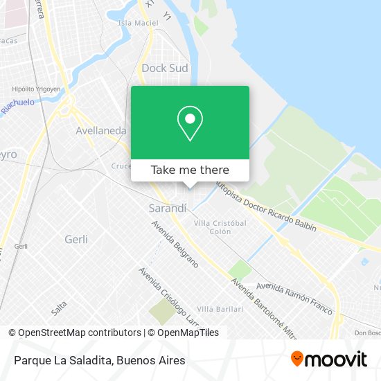 Parque La Saladita map