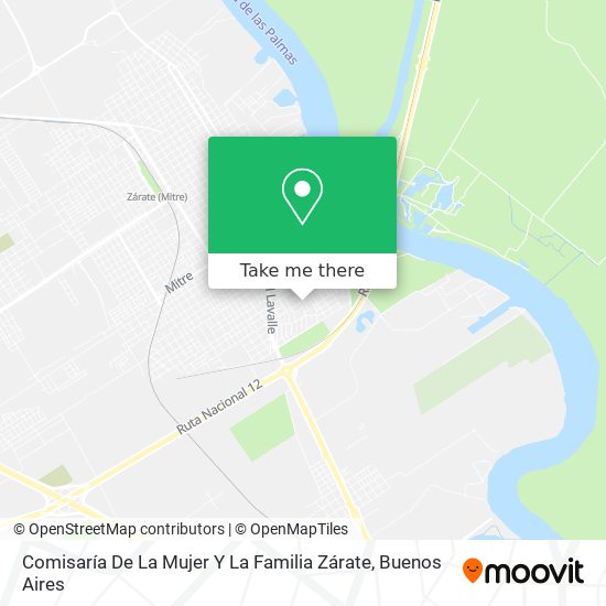 Comisaría De La Mujer Y La Familia Zárate map