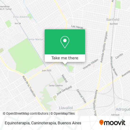 Equinoterapia, Caninoterapia map