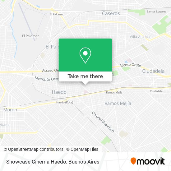Showcase Cinema Haedo map
