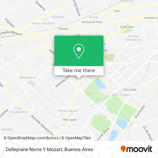 Mapa de Dellepiane Norte Y Mozart