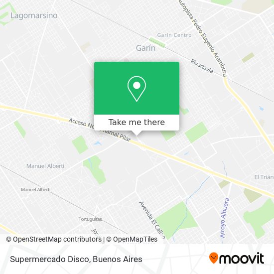 Supermercado Disco map