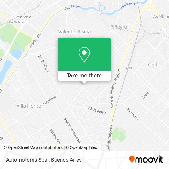 Automotores Spar map