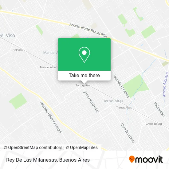 Mapa de Rey De Las Milanesas