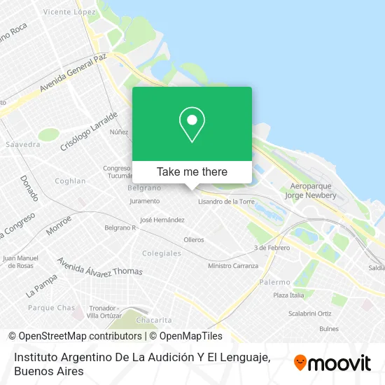 Mapa de Instituto Argentino De La Audición Y El Lenguaje