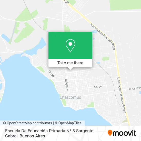 Mapa de Escuela De Educación Primaria Nº 3 Sargento Cabral