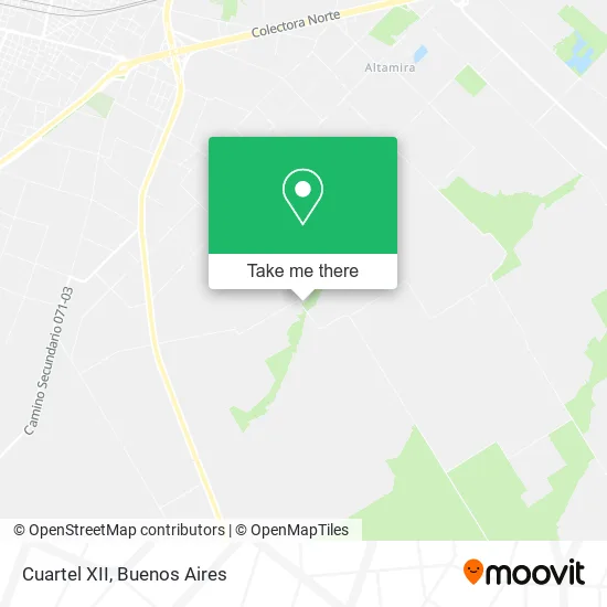 Cuartel XII map
