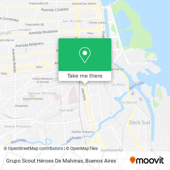 Mapa de Grupo Scout Héroes De Malvinas