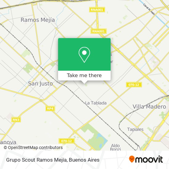 Mapa de Grupo Scout Ramos Mejía