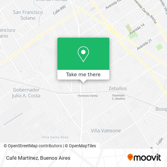 Café Martínez map