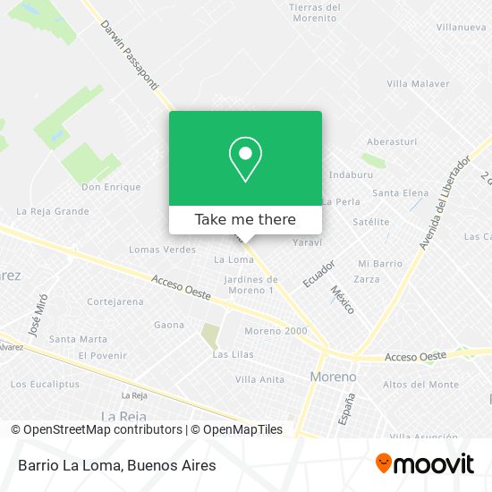Barrio La Loma map