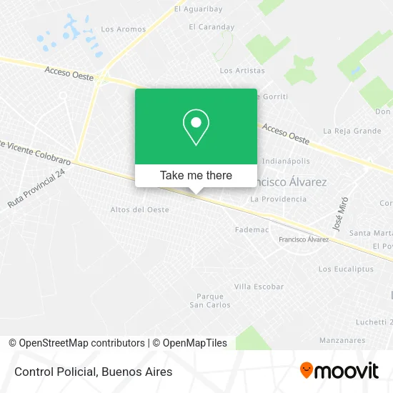 Mapa de Control Policial