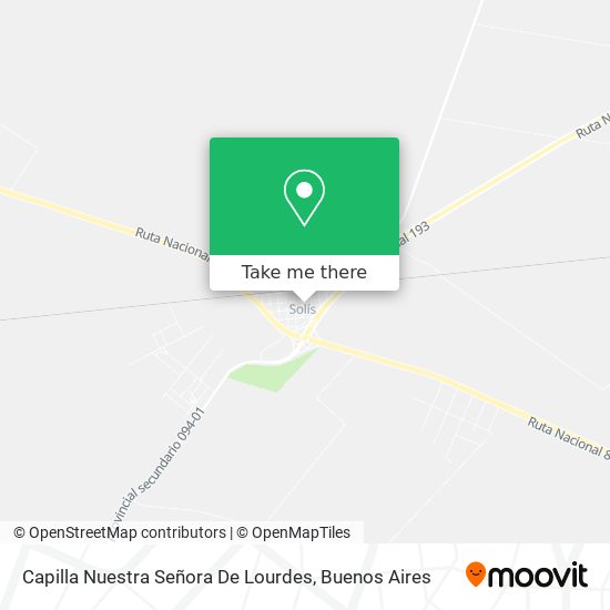 Mapa de Capilla Nuestra Señora De Lourdes