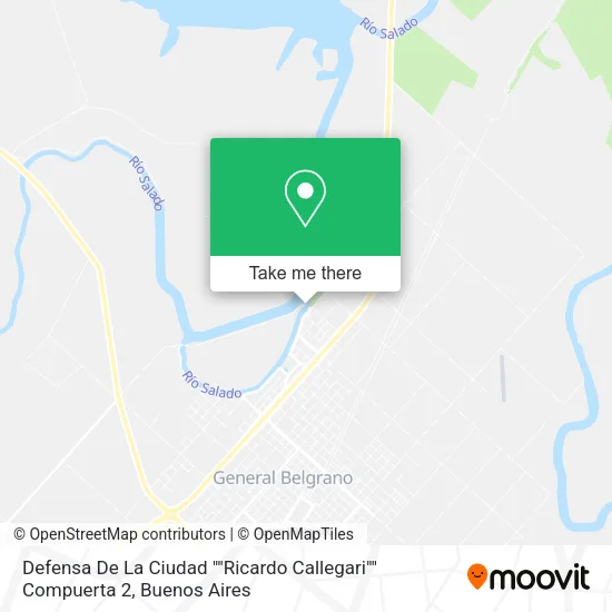 Mapa de Defensa De La Ciudad ""Ricardo Callegari"" Compuerta 2