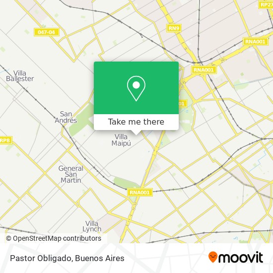 Pastor Obligado map