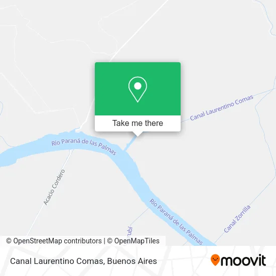 Canal Laurentino Comas map