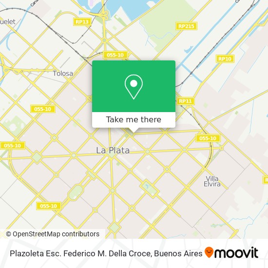 Mapa de Plazoleta Esc. Federico M. Della Croce