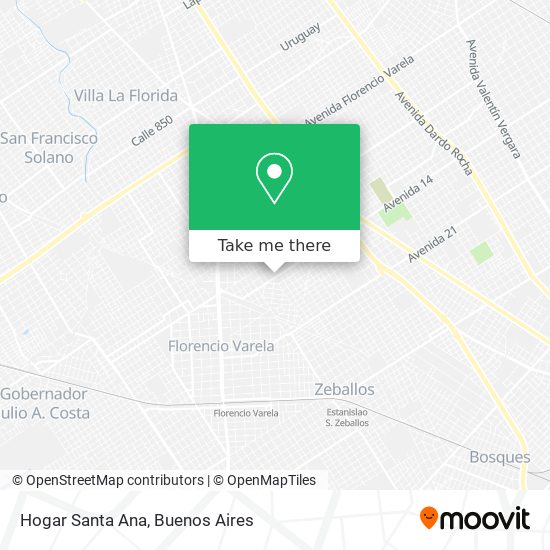 Hogar Santa Ana map