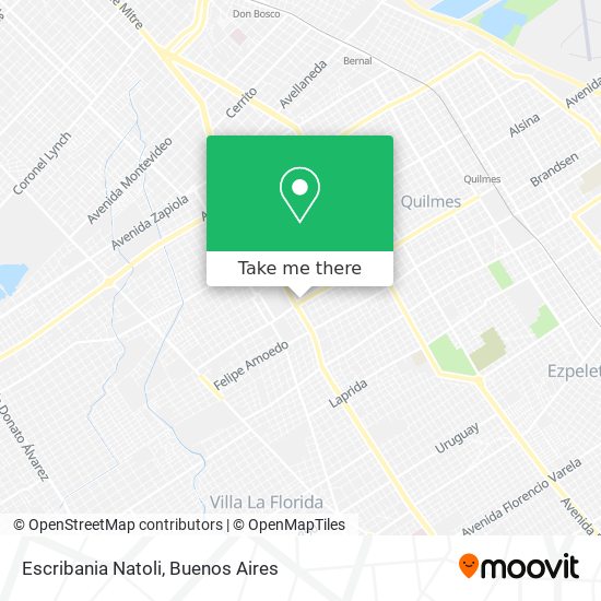 Mapa de Escribania Natoli