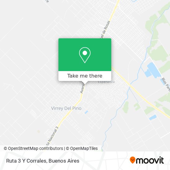 Ruta 3 Y Corrales map