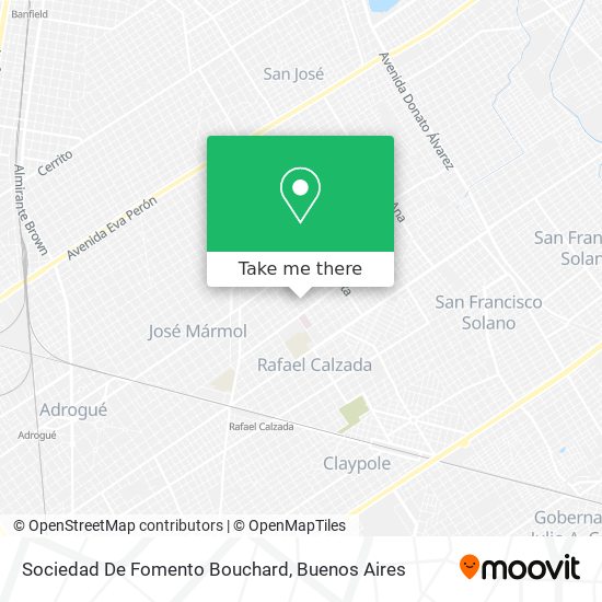 Mapa de Sociedad De Fomento Bouchard