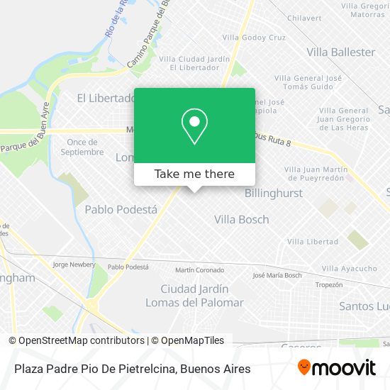 Plaza Padre Pio De Pietrelcina map