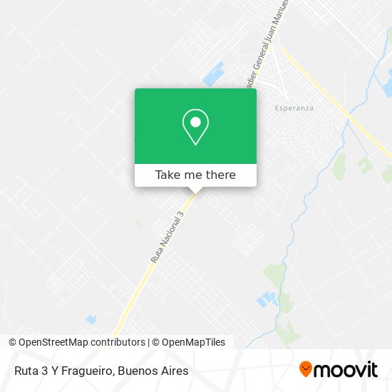 Ruta 3 Y Fragueiro map