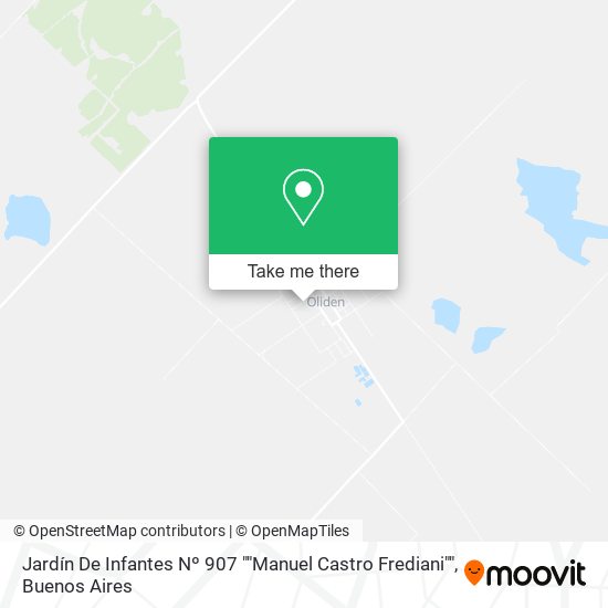 Mapa de Jardín De Infantes Nº 907 ""Manuel Castro Frediani""