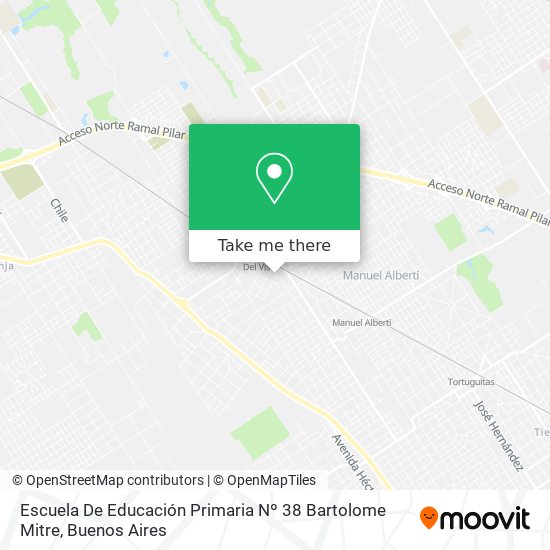 Mapa de Escuela De Educación Primaria Nº 38 Bartolome Mitre
