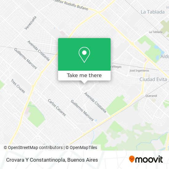 Crovara Y Constantinopla map