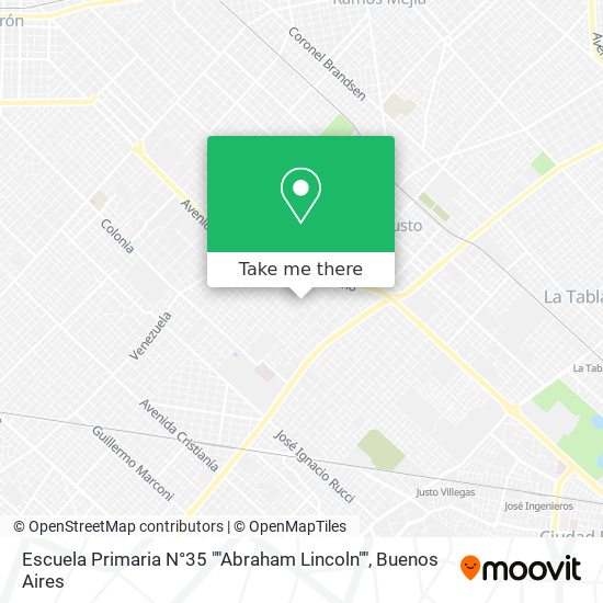 Escuela Primaria N°35 ""Abraham Lincoln"" map