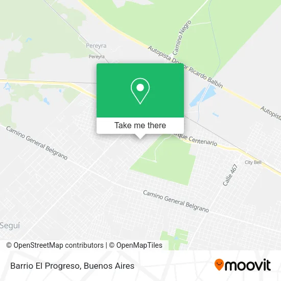 Barrio El Progreso map