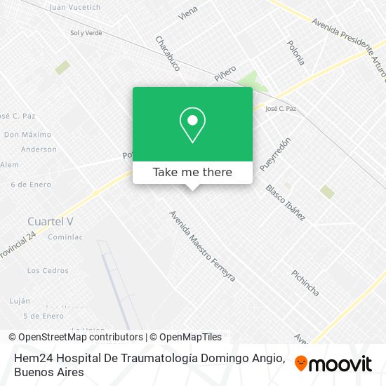 Mapa de Hem24 Hospital De Traumatología Domingo Angio