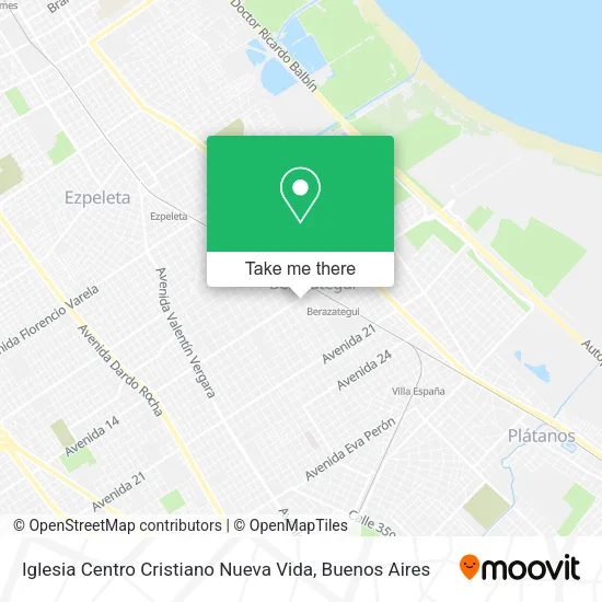Mapa de Iglesia Centro Cristiano Nueva Vida