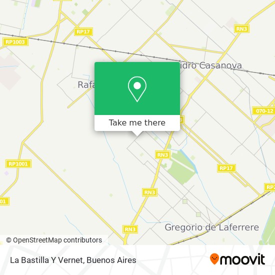 La Bastilla Y Vernet map